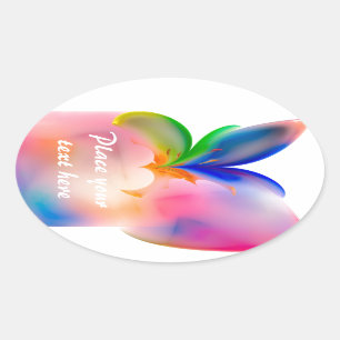 Big Bow Cadebox Ovale Sticker