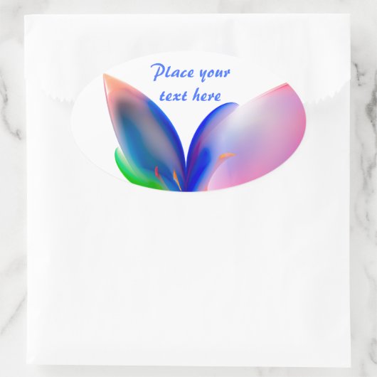 Big Bow Cadebox Ovale Sticker (Tas)