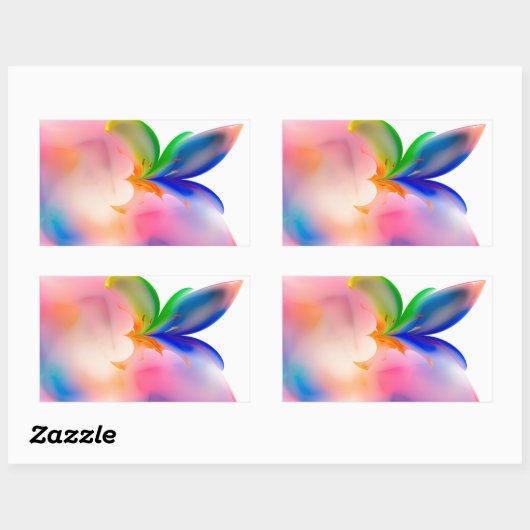 Big Bow Cadebox Rechthoekige Sticker (Vel)