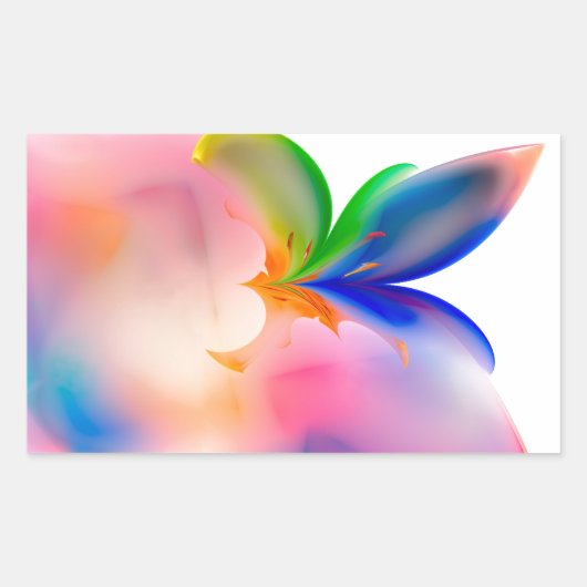 Big Bow Cadebox Rechthoekige Sticker (Voorkant)