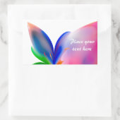 Big Bow Cadebox Rechthoekige Sticker (Tas)
