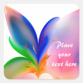 Big Bow Cadebox Vierkante Sticker (Voorkant)