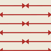 Big Bow of Striped Ribbon Inpakpapier Vel