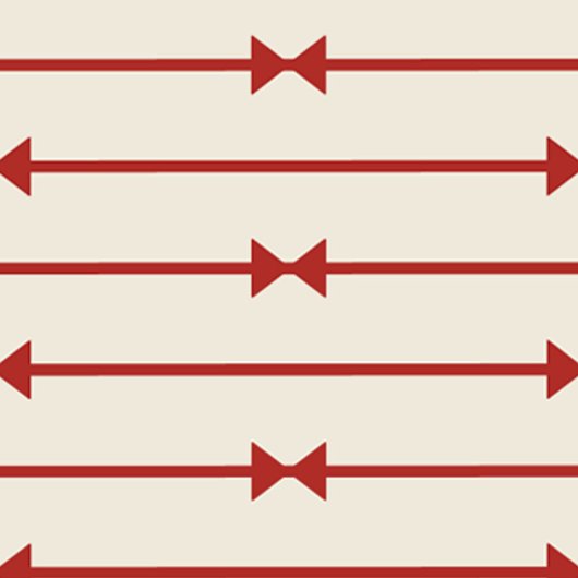 Big Bow of Striped Ribbon Inpakpapier Vel