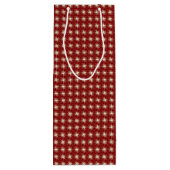 Big Bow Red Kerstfeestdag Wine Bag Wijn Cadeautas (Achterkant)