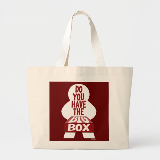 Big Box Board Gamer Tabletop Vraag Grote Tote Bag (Voorkant)