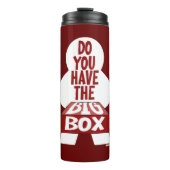 Big Box Board Gamer Tabletop Vraag Thermosbeker (Voorkant)