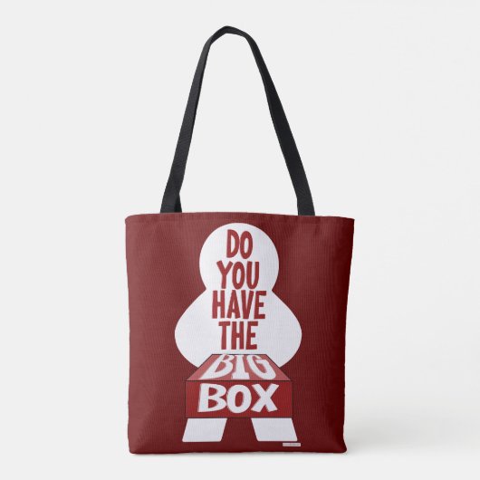 Big Box Board Gamer Tabletop Vraag Tote Bag (Achterkant)