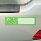 Big Box-label Bumpersticker (Op auto)