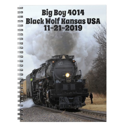 Big Boy 4014 Black Wolf Kansas Notitieboek (Voorkant)