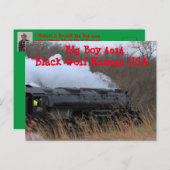 Big Boy 4014 Black Wolf Kansas USA. Briefkaart (Voorkant / Achterkant)