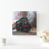 Big Boy 4014 Black Wolf Kansas Vierkante Klok (Huis)