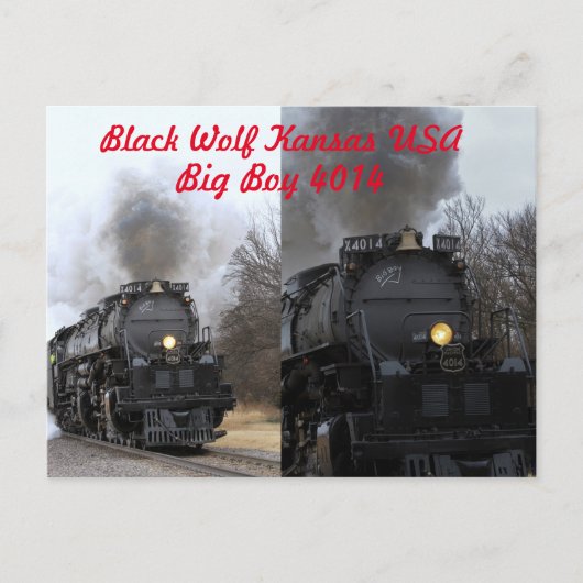 Big Boy 4014 Briefkaart (Voorkant)