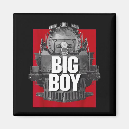 Big Boy 4014 Clic Steam Engine Retro Locomotive Ra Magneet (Voorkant)