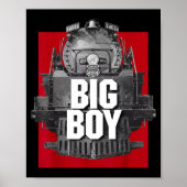 Big Boy 4014 Clic Steam Engine Retro Locomotive Ra Poster (Voorkant)