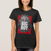 Big Boy 4014 Clic Steam Engine Retro Locomotive Ra T-shirt (Voorkant)