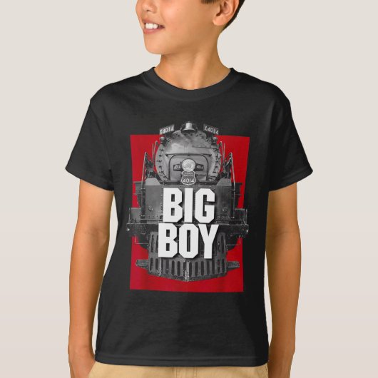 Big Boy 4014 Clic Steam Engine Retro Locomotive Ra T-shirt (Voorkant)