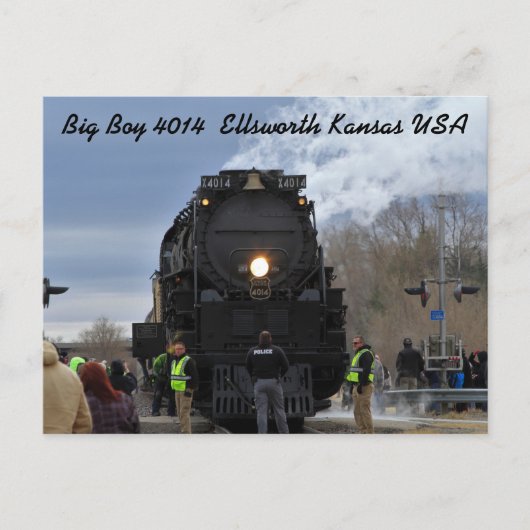 Big Boy 4014 Ellsworth Kansas USA Briefkaart (Voorkant)