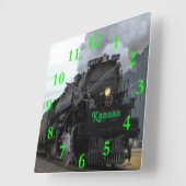 Big Boy 4014 Ellsworth Kansas Vierkante Klok (Hoek)