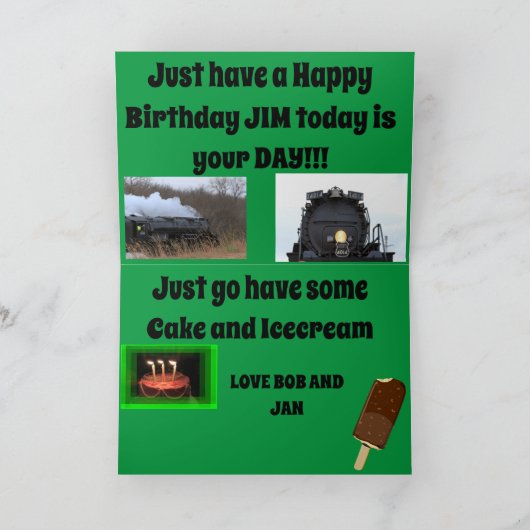 Big Boy 4014 Kaart (Binnen)