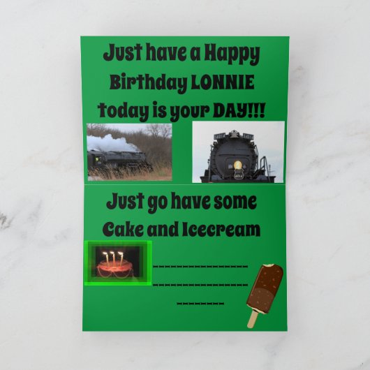 Big Boy 4014 Kaart (Binnen)