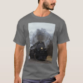 Big Boy 4014 rook en stoom in Black Wolf Kansas T-shirt (Voorkant)
