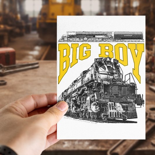 Big Boy 4014 Steam Loco. Union Pacific Class 4000 Briefkaart