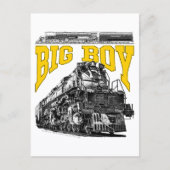 Big Boy 4014 Steam Loco. Union Pacific Class 4000 Briefkaart (Voorkant)