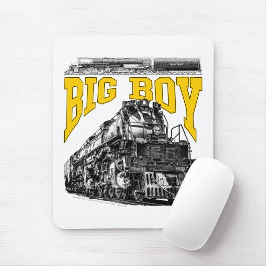 Big Boy 4014 Steam Loco. Union Pacific Class 4000 Muismat (Met muis)