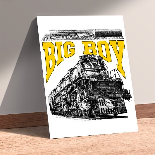Big Boy 4014 Steam Loco. Union Pacific Class 4000 Poster
