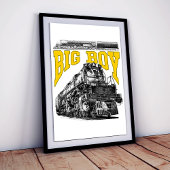 Big Boy 4014 Steam Loco. Union Pacific Class 4000 Poster