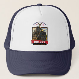 Big Boy 4014 Steam Locomotive Retro Illustration Trucker Pet