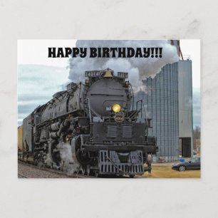 Big Boy 4014 Steam Train Birthday Briefkaart