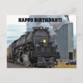 Big Boy 4014 Steam Train Birthday Briefkaart (Voorkant)