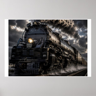 Big Boy 4014 Stoomgigant door de storm Zijn Poster