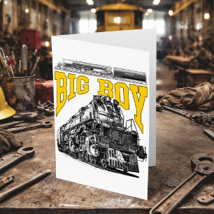 Big Boy 4014 Stoomlocomotief. Union Pacific Klasse Bedankkaart