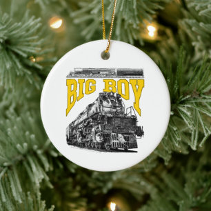 Big Boy 4014 Stoomlocomotief. Union Pacific Klasse Keramisch Ornament