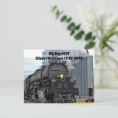 Big Boy 4014 Stoomtrein  Briefkaart (Staand voorkant)