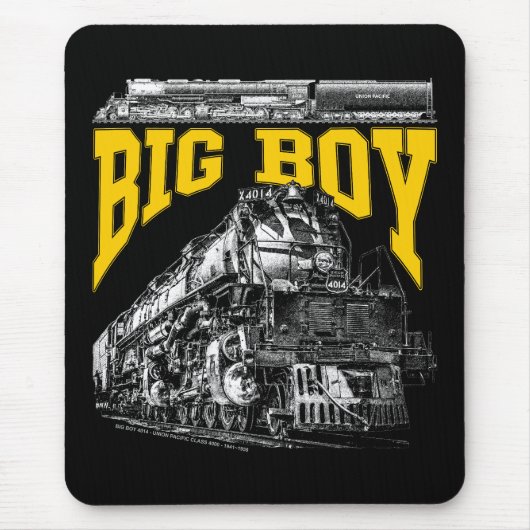Big Boy 4014 Union Pacific Class 4000. Steam Loco. Muismat (Voorkant)