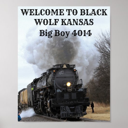 Big Boy 4014 welkom in Kansas Poster (Voorkant)