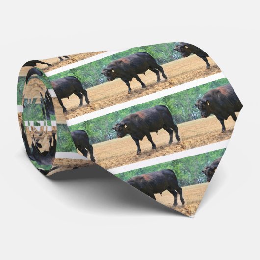 Big Boy Black Anqus Bull Stropdas (Opgerold)