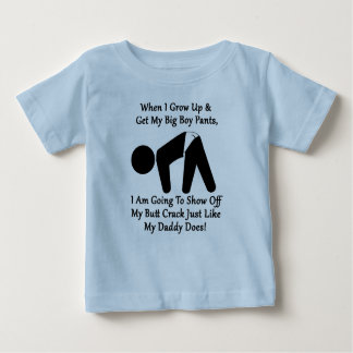 Big Boy Butt Crack Broek Peuter T-shirt