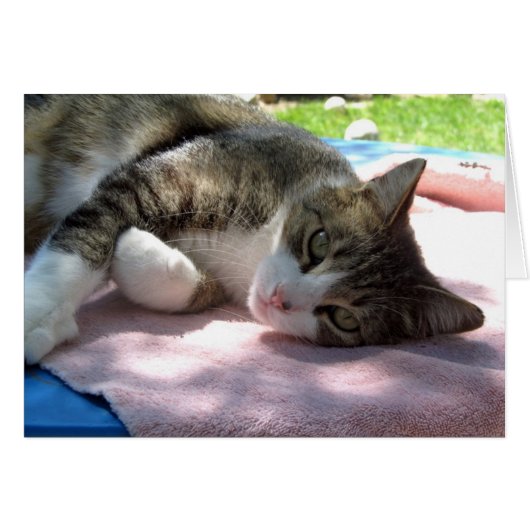 Big Boy op tafel I Love You Kaart (Voorkant Horizontaal)