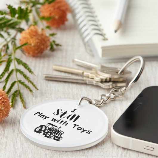 Big Boy Quote: Ik speel nog steeds met speelgoed ( Sleutelhanger (Voorkant Rechts)