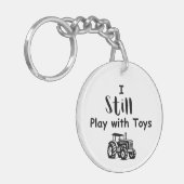 Big Boy Quote: Ik speel nog steeds met speelgoed ( Sleutelhanger (Voorkant Links)
