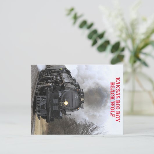 Big Boy Steaming Briefkaart (Staand voorkant)