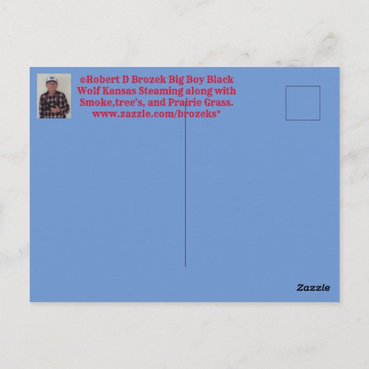 Big Boy Steaming Briefkaart (Achterkant)