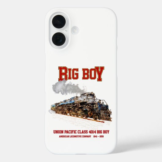 Big Boy  Stoomtrein Amerikaanse Locomotief Case-Mate iPhone Case (Achterkant)