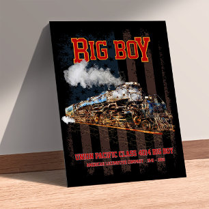 Big Boy  Stoomtrein Amerikaanse Locomotief Foto Afdruk