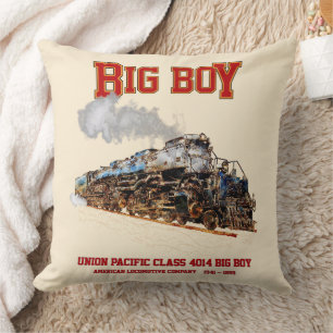 Big Boy  Stoomtrein Amerikaanse Locomotief Kussen